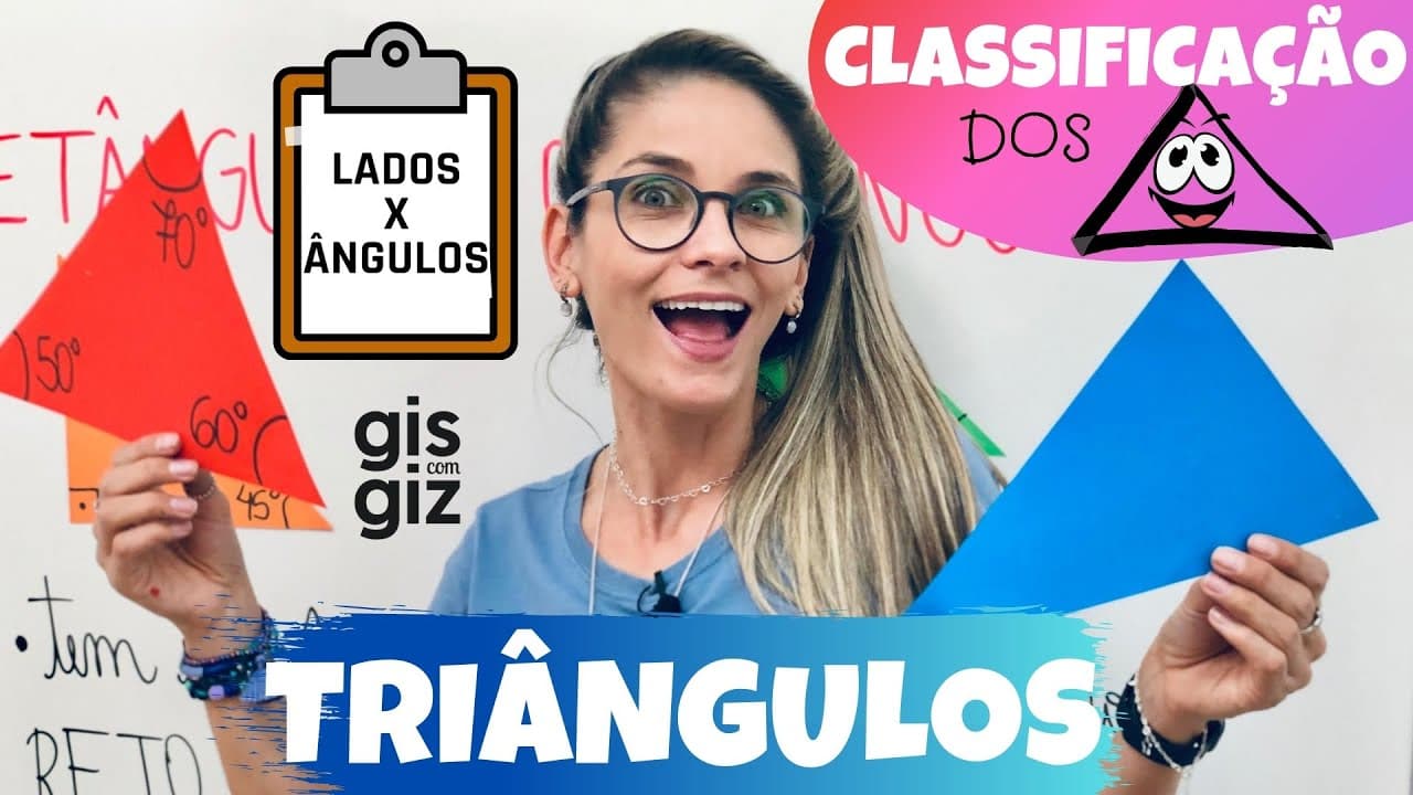 Thumbnail: CLASSIFICAÇÃO dos TRIÂNGULOS quanto às medidas dos LADOS e ÂNGULOS | Matemática Básica | #04