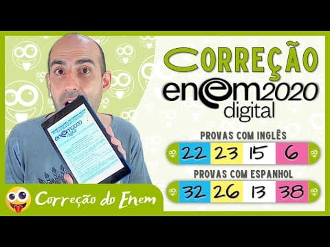 Thumbnail da aula: [CORREÇÃO DO ENEM] Questão 22 - Enem 2020 digital - Prova azul (Inglês) ▷ Caso pluvioso