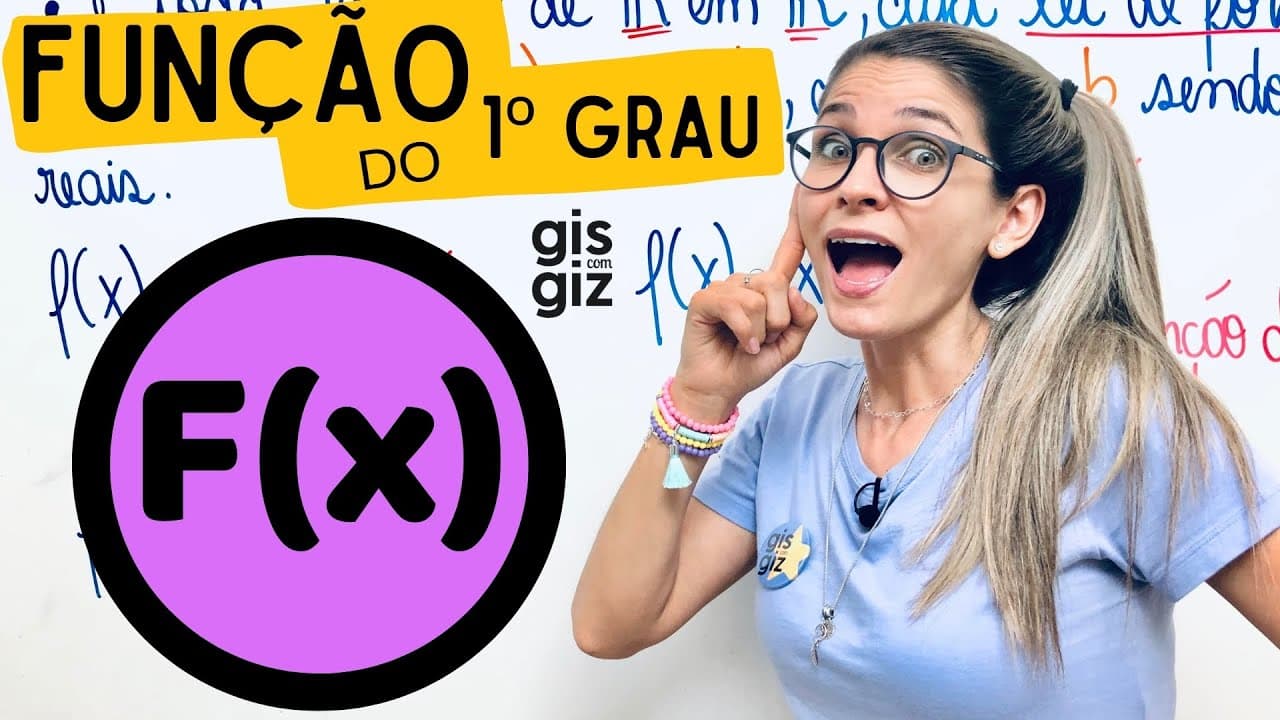Thumbnail: FUNÇÃO DO 1 GRAU | FUNÇÃO AFIM |  \Prof. Gis/- AULA 1