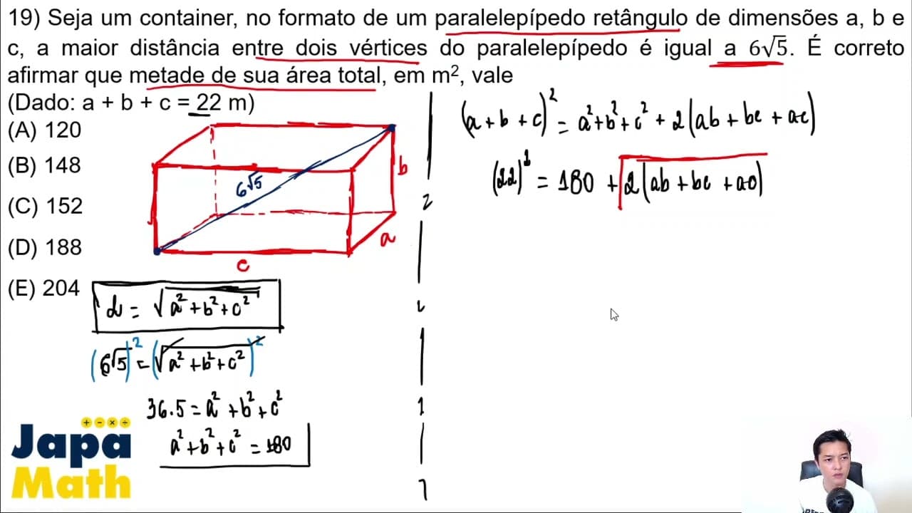 Thumbnail: Prova EFOMM Resolvida(2010 - 2011) - Matemática - Questão 19