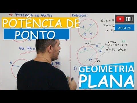 Thumbnail da aula: ⭕ Potência de Ponto - GEOMETRIA PLANA (Aula 24)