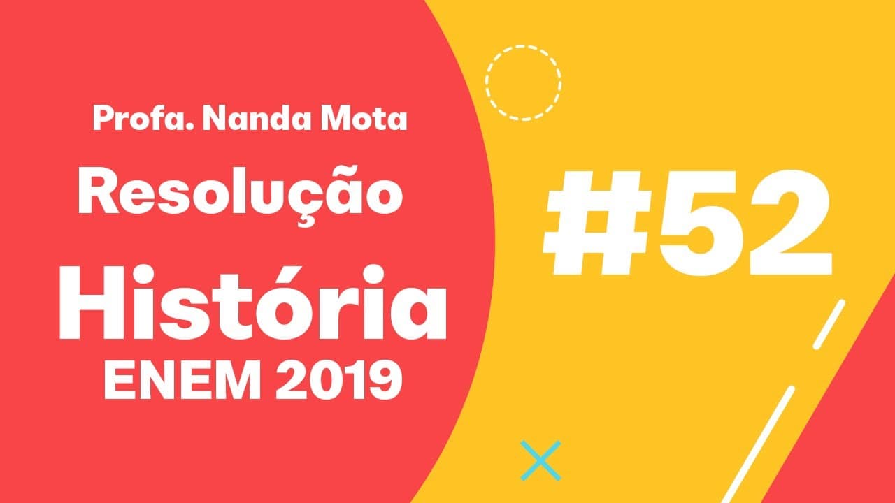 Thumbnail: Resolução, Questão 52 -  O processamento da mandioca era uma atividade já realizada pelos nativos...