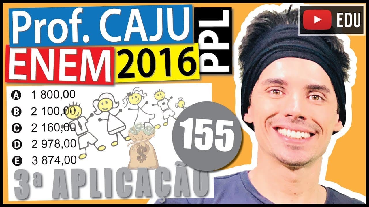 Thumbnail: [ENEM 2016 PPL] 155 📓 PROGRESSÃO GEOMÉTRICA No início de janeiro de um determinado ano, uma