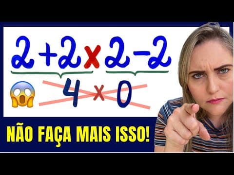 Thumbnail da aula: 🤯CUIDADO COM A ORDEM NA HORA DE RESOLVER!! Matemática básica todo dia.📚🚀