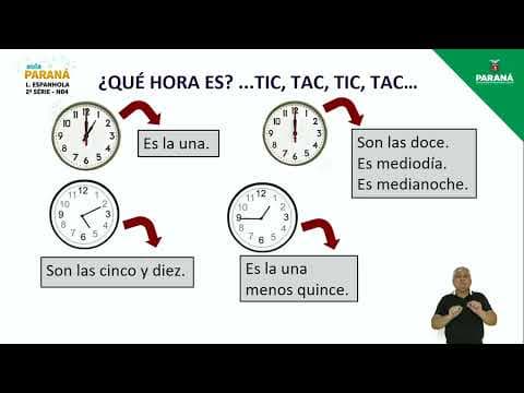 Thumbnail da aula: 2022 | 2ª Série | Língua Espanhola | Aula N4 - Nivelamento: Emprego das Horas