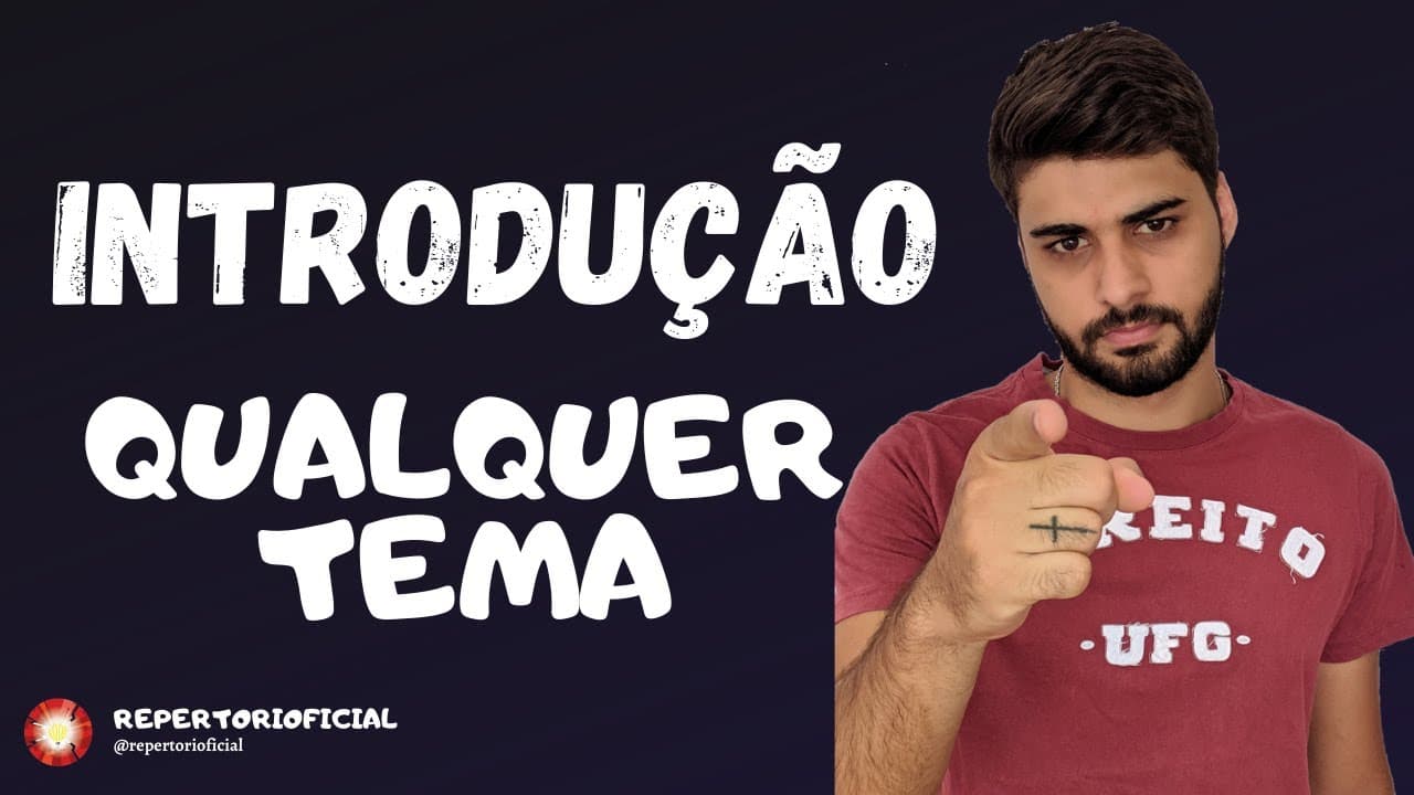 Thumbnail: INTRODUÇÃO PRONTA QUE CABE EM QUALQUER TEMA DE REDAÇÃO ENEM