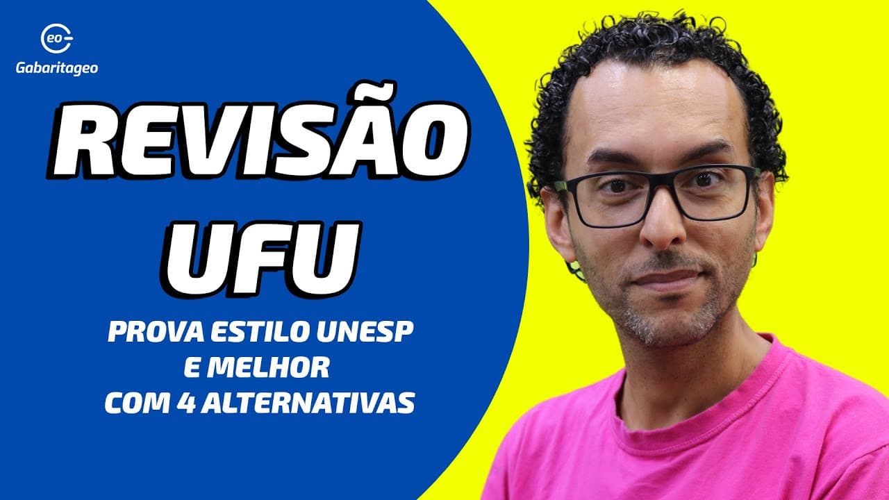 Thumbnail: Como ir bem na UFU|Revisão Geografia|