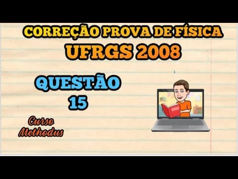Thumbnail da aula: 15 de 2008 da prova de física da UFRGS - Observe o circuito esquematizado na figura abaixo