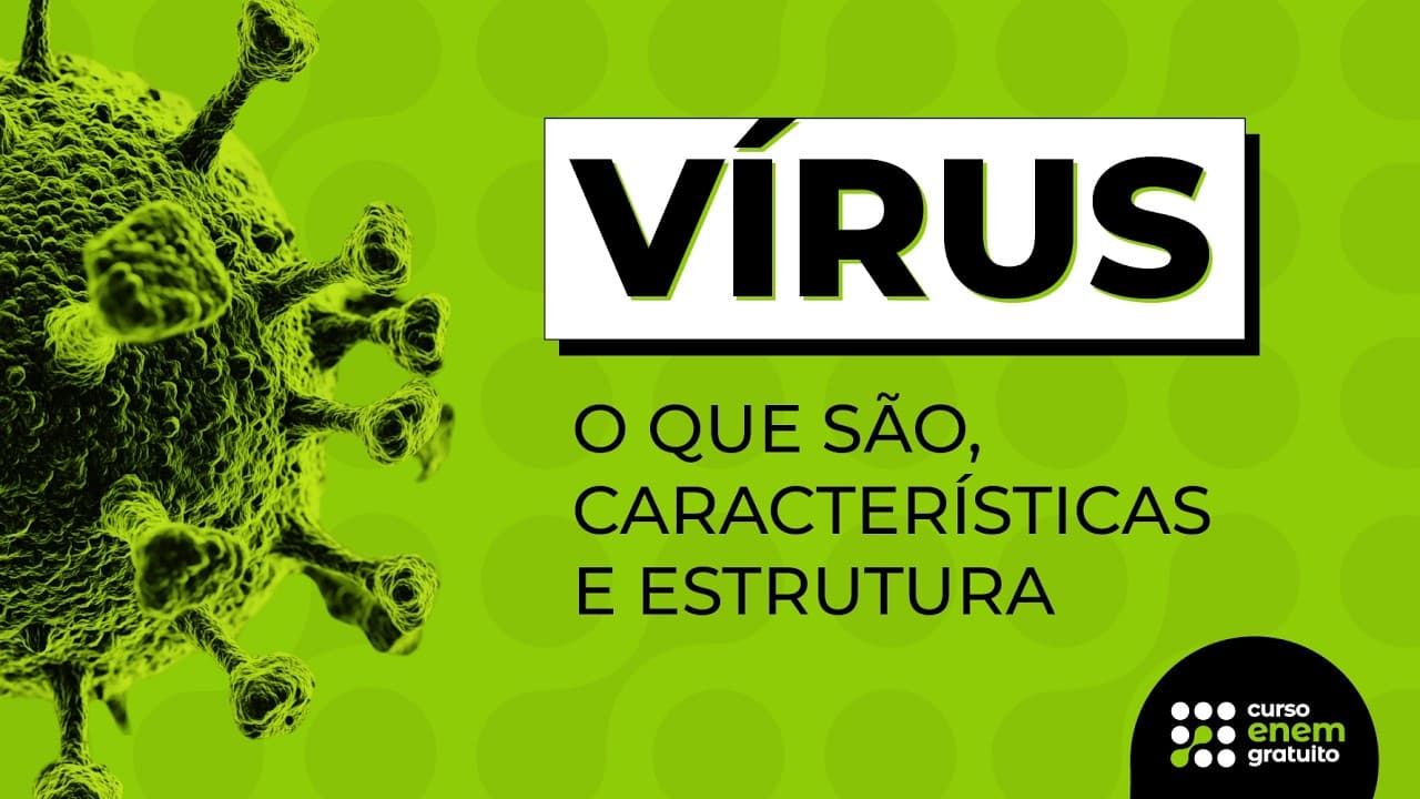 Thumbnail: VÍRUS: O QUE SÃO, CARACTERÍSTICAS E ESTRUTURA | Resumo de Biologia para o Enem