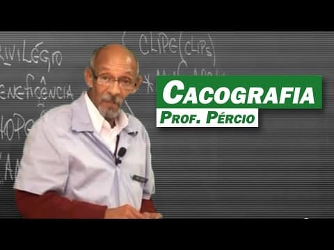 Thumbnail da aula: Gramática - Erros de Ortografia (Cacografia)