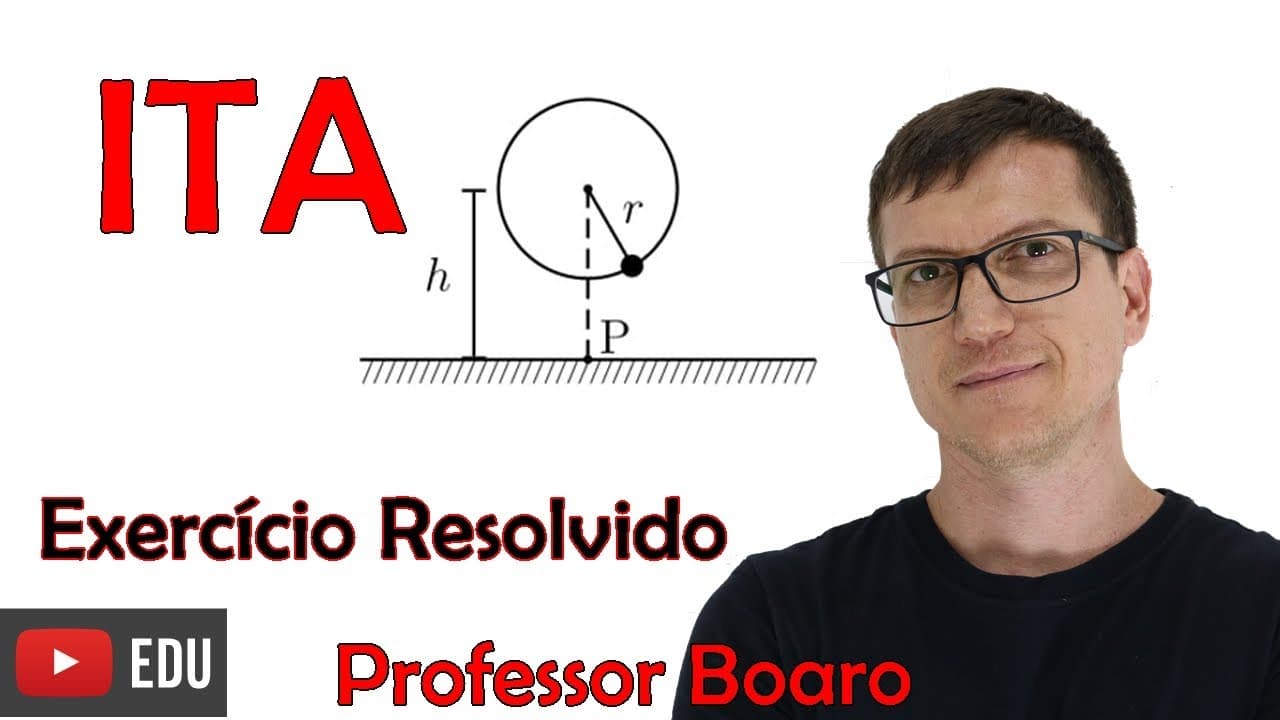 Thumbnail: FORÇA CENTRÍPETA   APROFUNDAMENTO de FÍSICA   ITA   Professor Boaro - VÍDEO AULA nº33