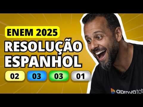 Thumbnail da aula: ENEM 2025 Espanhol  – Questão 2 | ¿Dónde está nuestro pan, patrón? ¿Dónde quedó todo ese dinero?