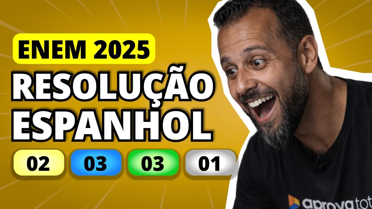 Thumbnail: ENEM 2025 Espanhol – Questão 2 | ¿Dónde está nuestro pan, patrón? ¿Dónde quedó todo ese dinero?