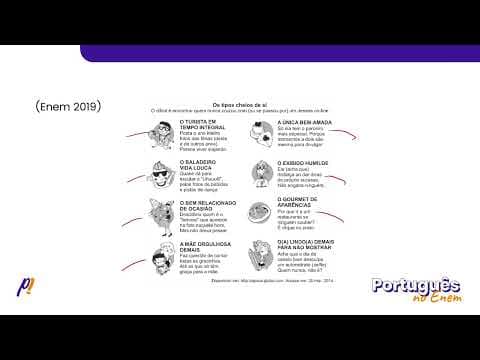 Thumbnail da aula: ENEM 2019 - ESTUDOS DO SENTIDO | De acordo com esse infográfico, as redes sociais estimulam...