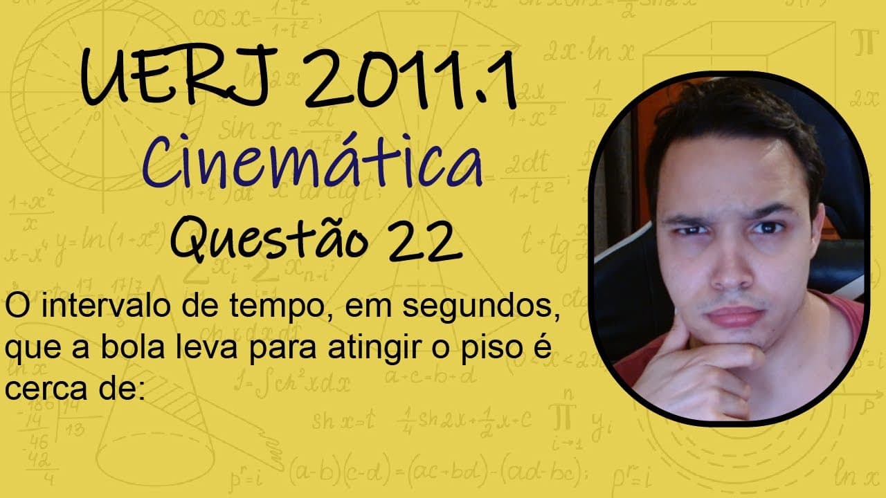 Thumbnail: UERJ 2011 - O intervalo de tempo, em segundos, que a bola leva para atingir o piso é cerca de: