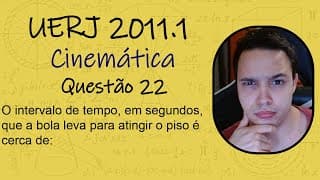 UERJ 2011 - O intervalo de tempo, em segundos, que a bola leva para atingir o piso é cerca de: