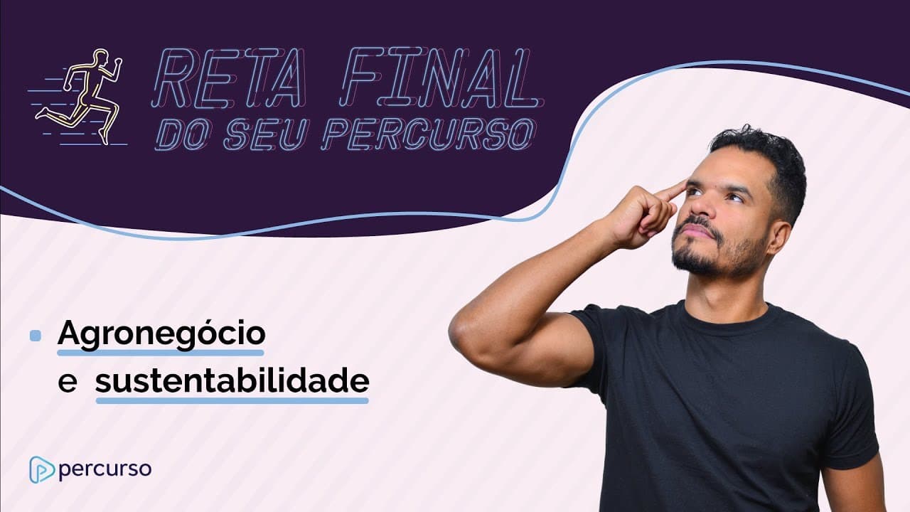Thumbnail: Reta Final l Ep. #7 - Agronegócio e Sustentabilidade, com prof. Junio e profa. Bela