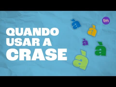 Thumbnail da aula: Quando usar a CRASE: dicas e EXEMPLOS para acertar sempre!