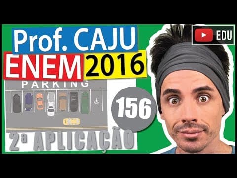 Thumbnail da aula: [ENEM 2016 2Ap] 156 📓 ÁLGEBRA O gerente de um estacionamento, próximo a um grande aeroporto, sabe
