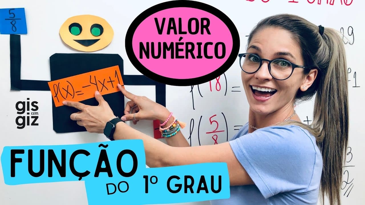 Thumbnail: FUNÇÃO DO 1 GRAU | VALOR NUMÉRICO DE UMA FUNÇÃO | Prof. Gis/ FUNÇÃO AFIM - AULA 2
