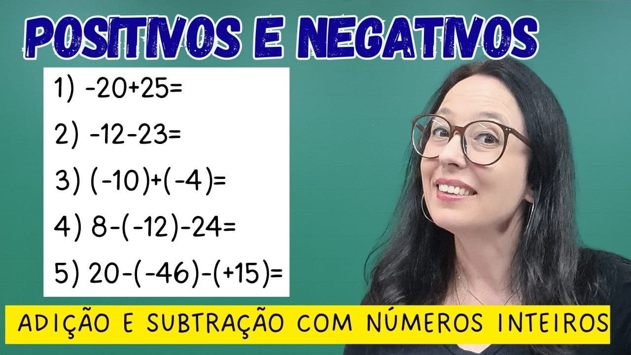 Thumbnail: ADIÇÃO E SUBTRAÇÃO COM NÚMEROS INTEIROS