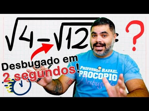 Thumbnail da aula: 💡 RADICAIS DUPLOS EM 2 SEGUNDOS ⌛ Como resolver um RADICAL DUPLO de um jeito MUITO RÁPIDO E FÁCIL?