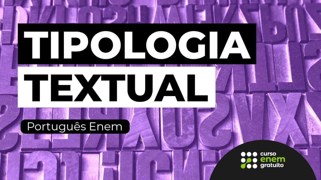 Thumbnail: COMO ESTUDAR TIPOLOGIA TEXTUAL | Português para o Enem e o Encceja | Mercedes Bonorino