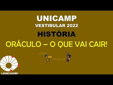 Thumbnail da aula: UNICAMP 2022 - História - O que cai! no Vestibular