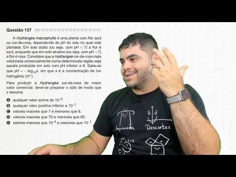 Thumbnail da aula: 🔥 Questão sobre INEQUAÇÃO LOGARÍTMICA LOG 137 ENEM 2019 | A Hydrangea macrophylla é uma planta