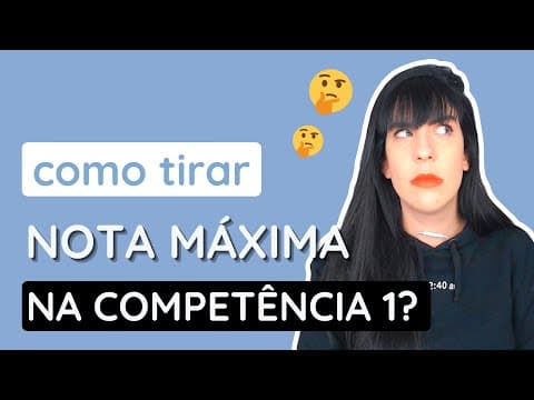 Thumbnail da aula: O que desconta pontos na Competência 1?