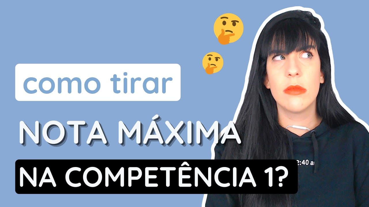 Thumbnail: O que desconta pontos na Competência 1?