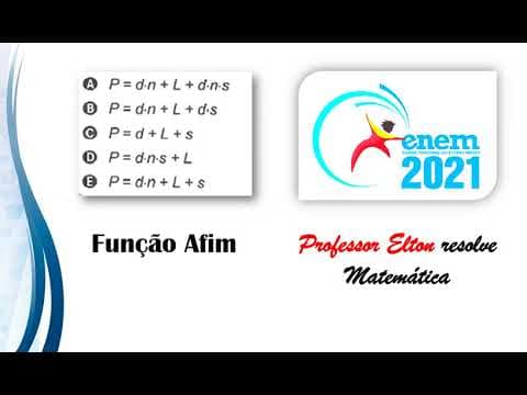 Thumbnail da aula: ENEM 2021 - Função Afim - Aplicativos que gerenciam serviços de hospedagem têm ganhado espaço