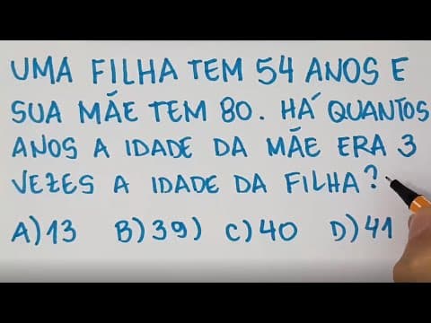 Thumbnail da aula: 🔥 HELP MATEMÁTICA BÁSICA - Probleminha Racha Cuca  #207