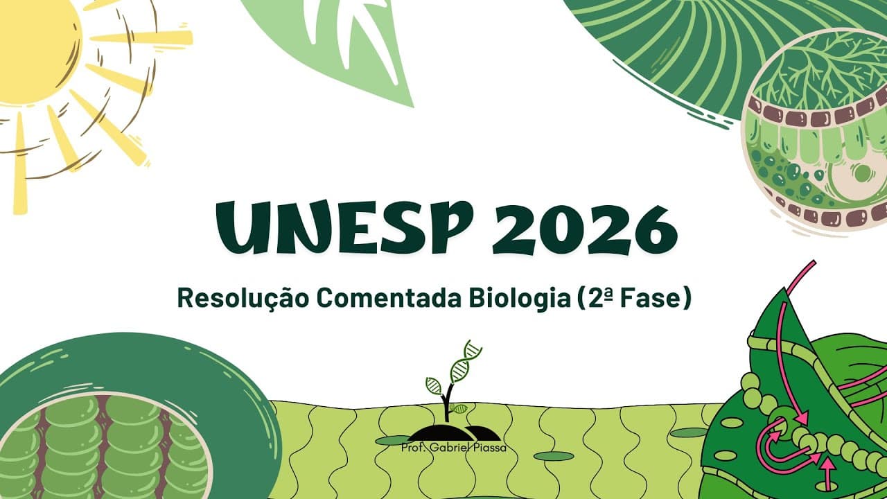 Thumbnail: RESOLUÇÃO UNESP 2026 2ª FASE (BIOLOGIA)
