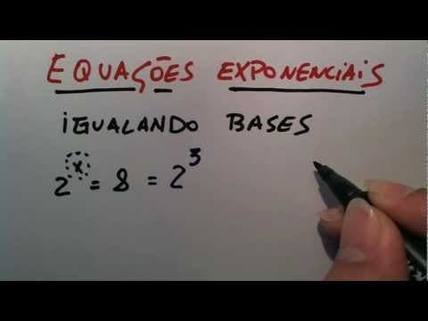 Thumbnail da aula: Me Salva! Equações exponenciais - Metódo de igualar bases