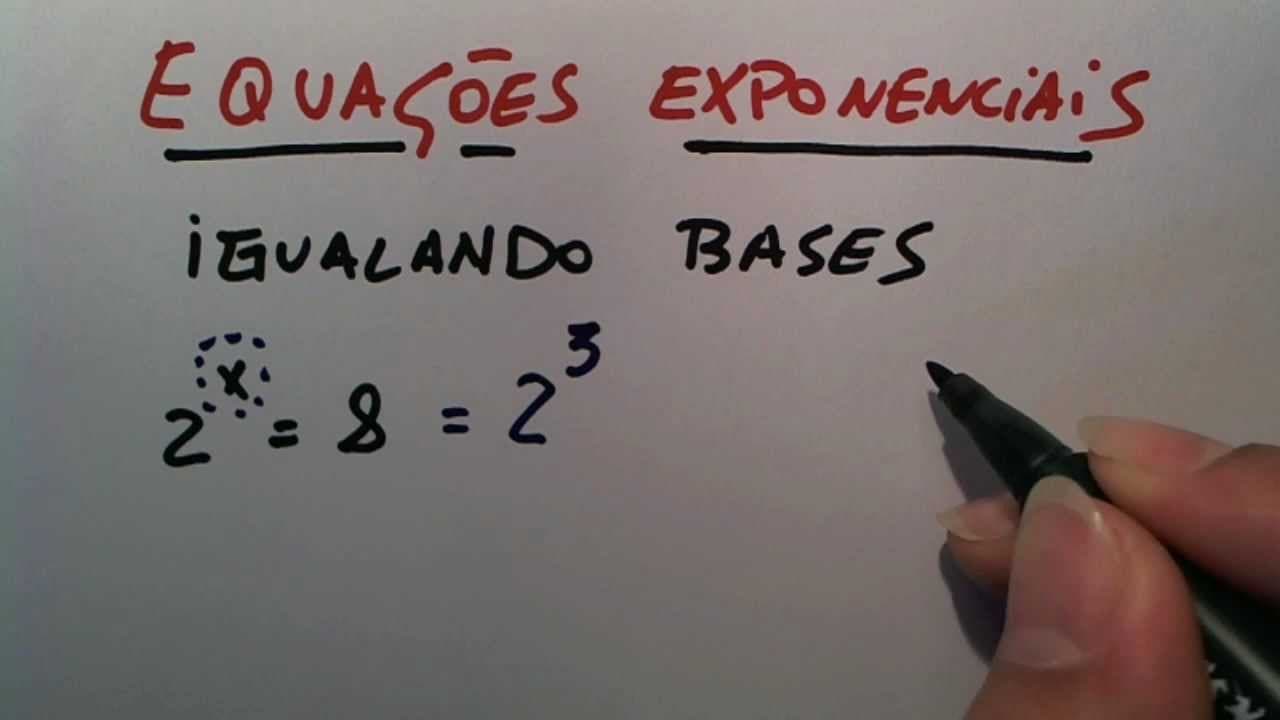Thumbnail: Me Salva! Equações exponenciais - Metódo de igualar bases