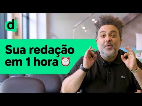 Thumbnail da aula: DICAS para fazer a REDAÇÃO DO ENEM em 1 HORA | PLANTÃO