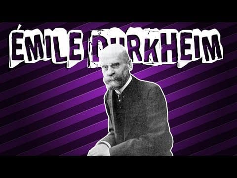 Thumbnail da aula: ÉMILE DURKHEIM, FATOS SOCIAIS E SUICÍDIO PARA O ENEM