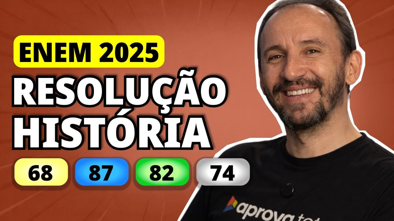 Thumbnail: ENEM 2025 HISTÓRIA – Questão 68 | Durante a realeza, e nos primeiros anos republicanos, as leis eram