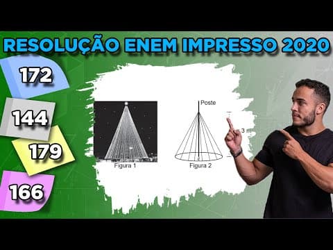 Thumbnail da aula: 🔵 Questão 172 - Caderno Azul | Geometria Espacial | MATEMÁTICA ENEM 2020