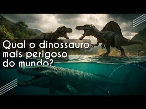 Thumbnail da aula: Qual era o dinossauro mais perigoso do mundo? - Brasil Escola