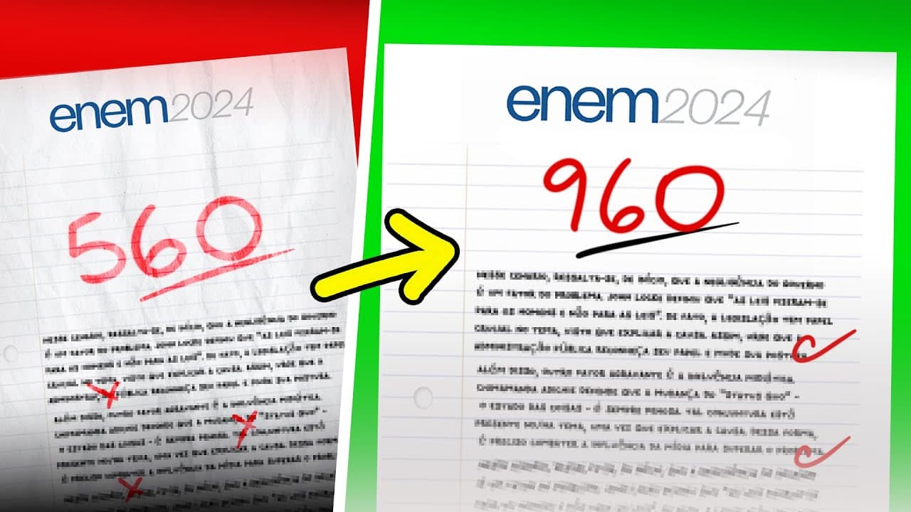 Thumbnail: 13 PASSOS PARA A SUA MELHOR REDAÇÃO l Enem 2024