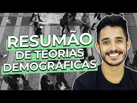 Thumbnail da aula: RESUMÃO DE GEOGRAFIA: TEORIAS DEMOGRÁFICAS | Prof. Leandro Almeida