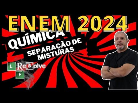 Thumbnail da aula: Resolução ENEM 2024 Química O Magnésio metálico usado em ligas leves é produzido em um processo que