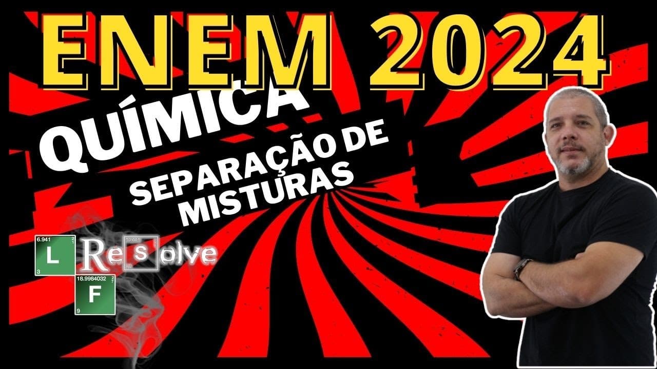 Thumbnail: Resolução ENEM 2024 Química O Magnésio metálico usado em ligas leves é produzido em um processo que