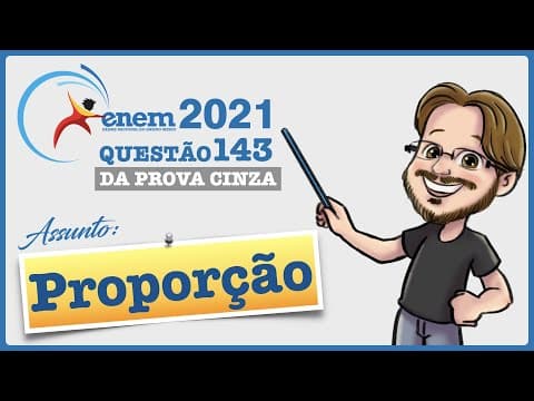 Thumbnail da aula: ENEM 2021 || Proporção || Um automóvel apresenta um desempenho médio de 16 km/L. Um engenheiro