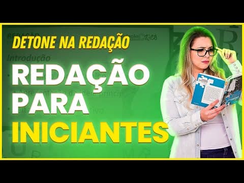 Thumbnail da aula: REDAÇÃO PARA QUEM NÃO SABE NADA: AS MAIORES DÚVIDAS RESPONDIDAS - Profa. Pamba