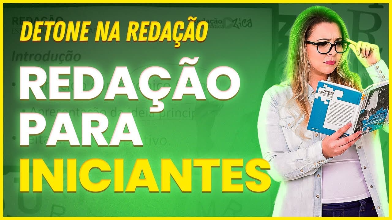 Thumbnail: REDAÇÃO PARA QUEM NÃO SABE NADA: AS MAIORES DÚVIDAS RESPONDIDAS - Profa. Pamba