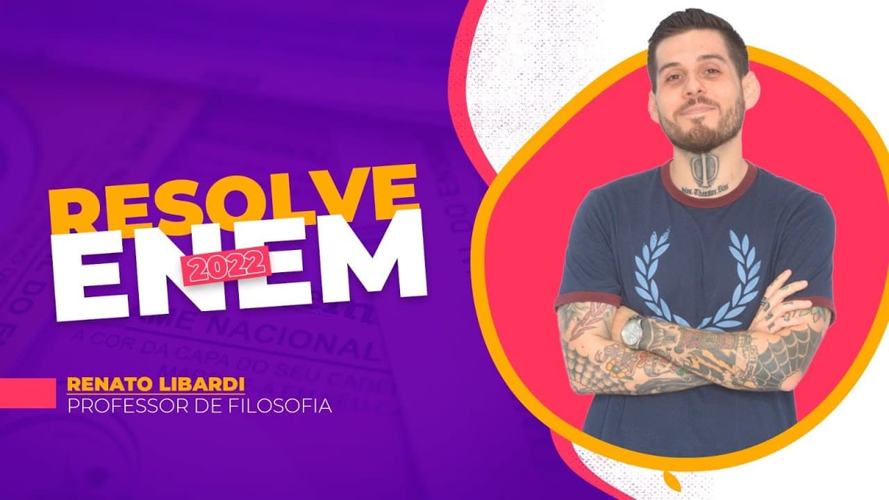 Thumbnail: Resolve Enem: Veja a resolução de uma questão de filosofia