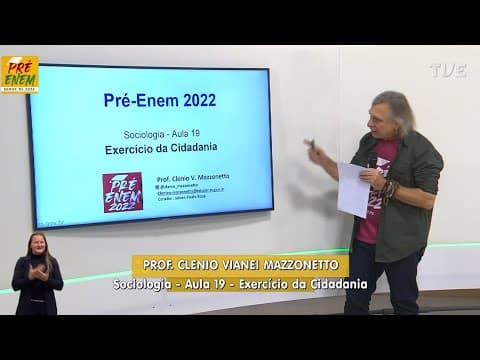 Thumbnail da aula: Pré-Enem 2022 - Sociologia Aula 19 - Exercício da cidadania.
